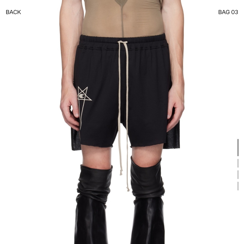 RICK OWENS champion shorts